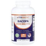 бакопа, 180 растительных капсул (1250 мг в 1 капсуле) — Vitamatic