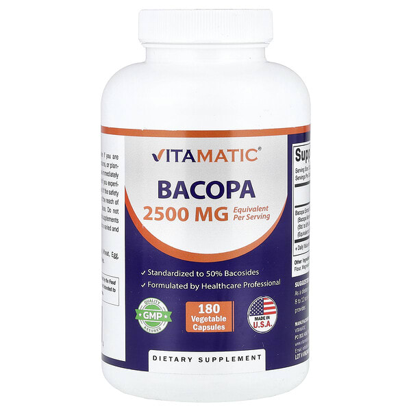 vmc47564_v_8.jpg бакопа, 180 растительных капсул (1250 мг в 1 капсуле) — Vitamatic