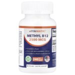 метил B12, натуральные ягоды, 240 быстрорастворимых таблеток — Vitamatic