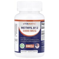метил B12, натуральные ягоды, 240 быстрорастворимых таблеток — Vitamatic