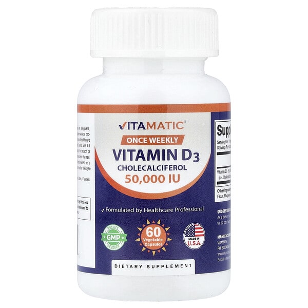 vmc80030_v_24.jpg витамин D3, 1250 мкг (50 000 МЕ), 60 растительных капсул — Vitamatic