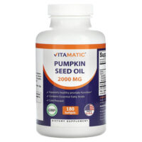тыквенное масло, 180 капсул (1000 мг в 1 капсуле) — Vitamatic