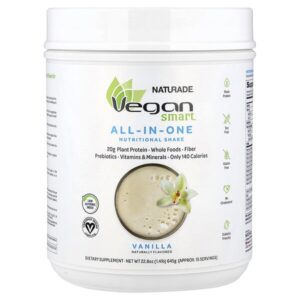 VeganSmart, Универсальный питательный коктейль, ваниль, 645 г (1,4 фунта)