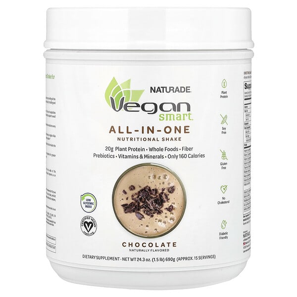 vns02803_v_61.jpg VeganSmart, универсальный питательный коктейль, со вкусом шоколада, 690 г (1,5 фунта)