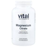 цитрат магния, 200 веганских капсул (150 мг в 1 капсуле) — Vital Nutrients