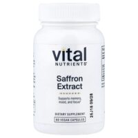 экстракт шафрана, 60 веганских капсул (15 мг в 1 капсуле) — Vital Nutrients
