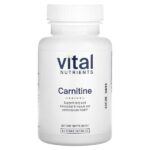 Карнитин, 60 веганских капсул (500 мг на капсулу) — Vital Nutrients