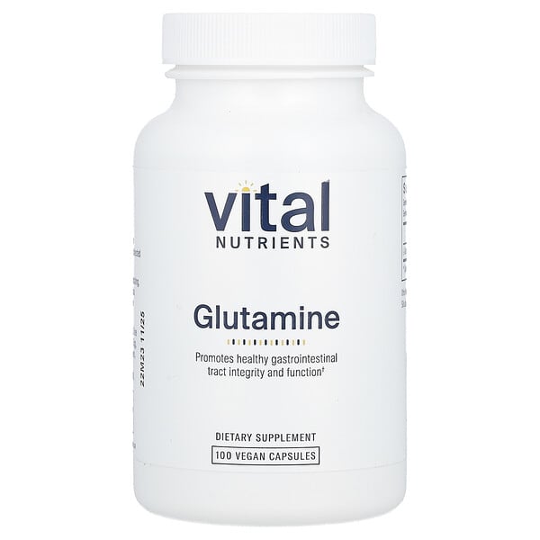 vnu11311_v_8.jpg глутамин, 100 веганских капсул (850 мг в 1 капсуле) — Vital Nutrients