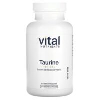 таурин, 120 веганских капсул (1000 мг в 1 капсуле) — Vital Nutrients