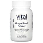 экстракт виноградных косточек, 90 веганских капсул (100 мг в 1 капсуле) — Vital Nutrients