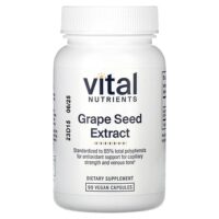 экстракт виноградных косточек, 90 веганских капсул (100 мг в 1 капсуле) — Vital Nutrients