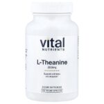 L-теанин, 200 мг, 120 веганских капсул — Vital Nutrients