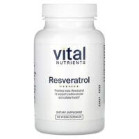 ресвератрол, 60 веганских капсул — Vital Nutrients