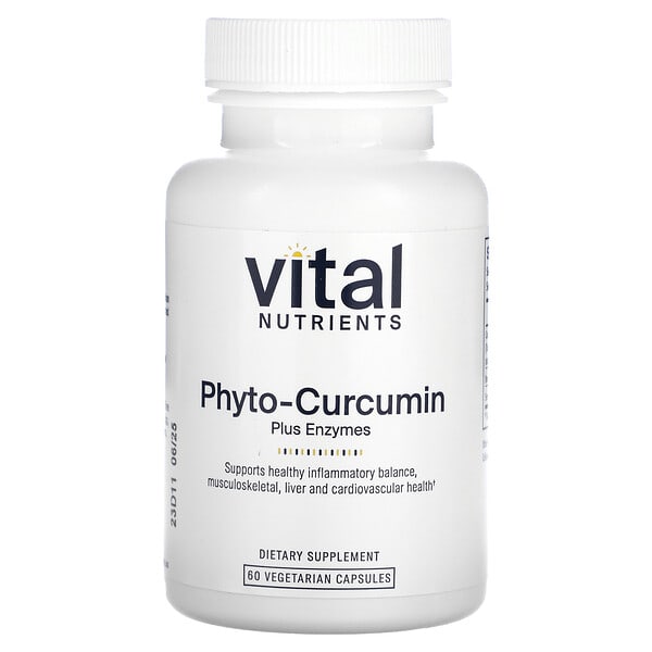 vnu27811_v_8.jpg Фитокуркумин с ферментами, 60 вегетарианских капсул — Vital Nutrients