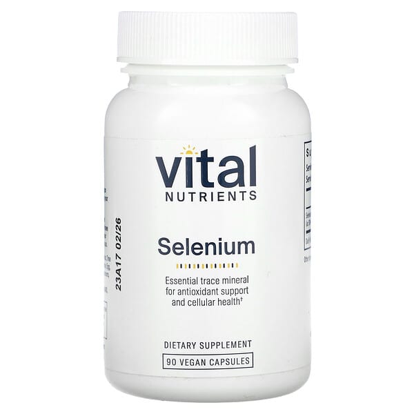 vnu30811_v_8.jpg Селен, 90 веганских капсул (200 мкг в каждой капсуле) — Vital Nutrients