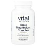 Комплекс тройного магния, 500 мг, 90 веганских капсул (250 мг в 1 капсуле) — Vital Nutrients