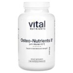 Osteo-Nutrients II с витамином K2-7, 240 вегетарианских капсул — Vital Nutrients
