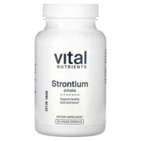 Цитрат стронция, 90 веганских капсул (227 мг на капсулу) — Vital Nutrients
