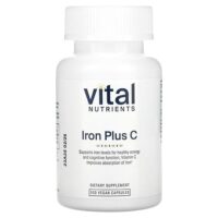 Iron Plus C, 100 веганских капсул — Vital Nutrients