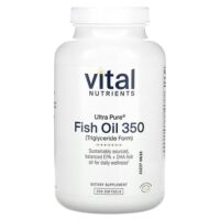 Ultra Pure, рыбий жир 350, лимон, 200 мягких таблеток — Vital Nutrients