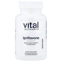 иприфлавон, 90 веганских капсул (300 мг в 1 капсуле) — Vital Nutrients