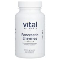 панкреатические ферменты, 90 капсул — Vital Nutrients