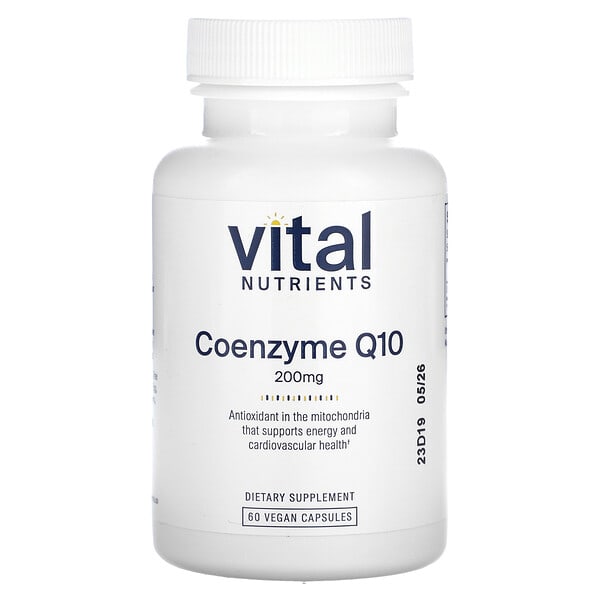 vnu41811_v_8.jpg Коэнзим Q10, 200 мг, 60 веганских капсул — Vital Nutrients