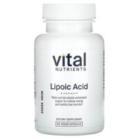 Липоевая кислота, 60 веганских капсул (300 мг на капсулу) — Vital Nutrients