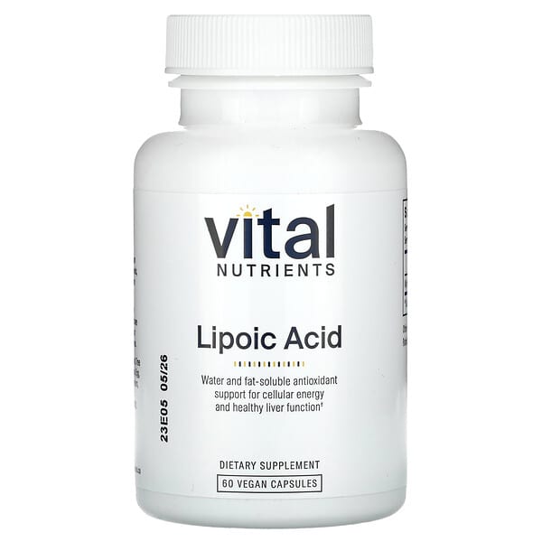 vnu42011_v_8.jpg Липоевая кислота, 60 веганских капсул (300 мг на капсулу) — Vital Nutrients