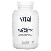 ультрачистый рыбий жир 700, со вкусом лимона, 120 капсул — Vital Nutrients