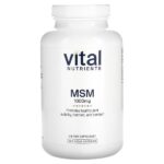 МСМ, 1000 мг, 240 веганских капсул — Vital Nutrients