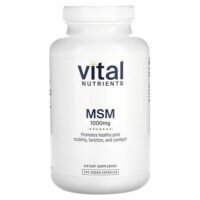 МСМ, 1000 мг, 240 веганских капсул — Vital Nutrients