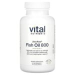 ультрачистый рыбий жир 800, со вкусом лимона, 90 капсул — Vital Nutrients