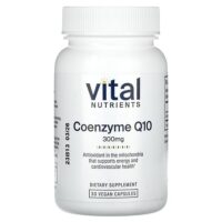 Коэнзим Q10, 300 мг, 30 веганских капсул — Vital Nutrients