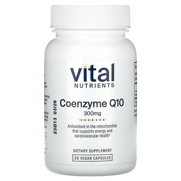 vnu46311_v_8.jpg Коэнзим Q10, 300 мг, 30 веганских капсул — Vital Nutrients