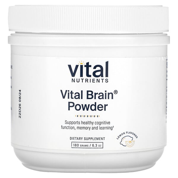 vnu46411_v_8.jpg Vital Brain Powder, со вкусом лимона, 180 г (6,3 унции) — Vital Nutrients