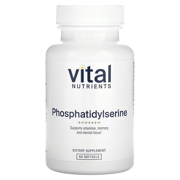 vnu48611_v_8.jpg фосфатидилсерин, 60 капсул (150 мг в каждой) — Vital Nutrients