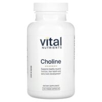 холин, 120 веганских капсул (275 мг в 1 капсуле) — Vital Nutrients