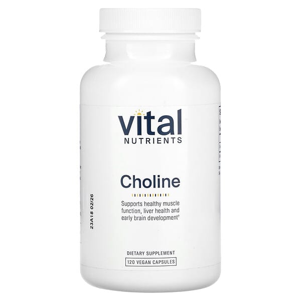 vnu48711_v_8.jpg холин, 120 веганских капсул (275 мг в 1 капсуле) — Vital Nutrients