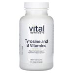 тирозин и витамины группы B, 100 растительных капсул — Vital Nutrients