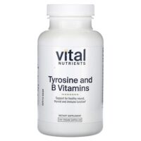 тирозин и витамины группы B, 100 растительных капсул — Vital Nutrients