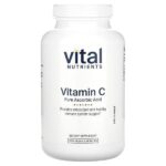 чистая аскорбиновая кислота с витамином C, 220 веганских капсул — Vital Nutrients