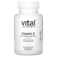 витамин E со смешанными токоферолами, 100 мягких таблеток — Vital Nutrients