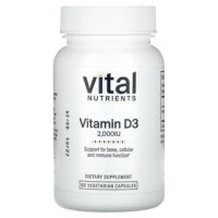 Витамин D3, 2000 МЕ, 90 вегетарианских капсул — Vital Nutrients