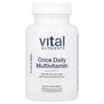 Мультивитамины для приема один раз в день, 60 веганских капсул — Vital Nutrients