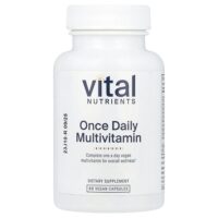 Мультивитамины для приема один раз в день, 60 веганских капсул — Vital Nutrients