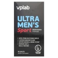 Ultra Men’s, мультивитамины для мужчин для физической активности, 90 капсул — VPLab