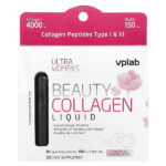Ultra Women's Beauty, жидкий коллаген, тропические фрукты, клубника и киви, 10 тюбиков с жидкостью, 100 мл (3,38 жидк. Унции) — VPLab