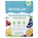 Hydration Boost, смесь для приготовления электролитического напитка, ассорти вкусов, 16 пакетиков по 9 г (0,32 унции) — Venture Pal