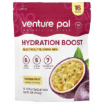 Hydration Boost, смесь для приготовления электролитического напитка, маракуйя, 16 стик-пакетов по 9 г (0,32 унции) — Venture Pal